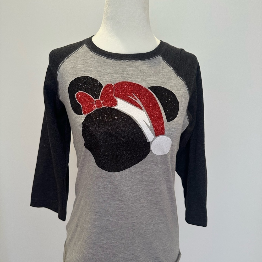 Disney Mickey Mouse Holiday Raglan Tee